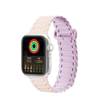 Dux Ducis Dux Ducis Apple Watch Strap (έκδοση Armor) - θήκη για Apple Watch Ultra / SE 8 7 6 5 4 3 2 1 42 χλστ - Ροζ