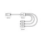 Baseus StarSpeed 3in1 cable USB-A - Micro-USB / Lightning / USB-C 3.5A 1.2m purple - Image 16