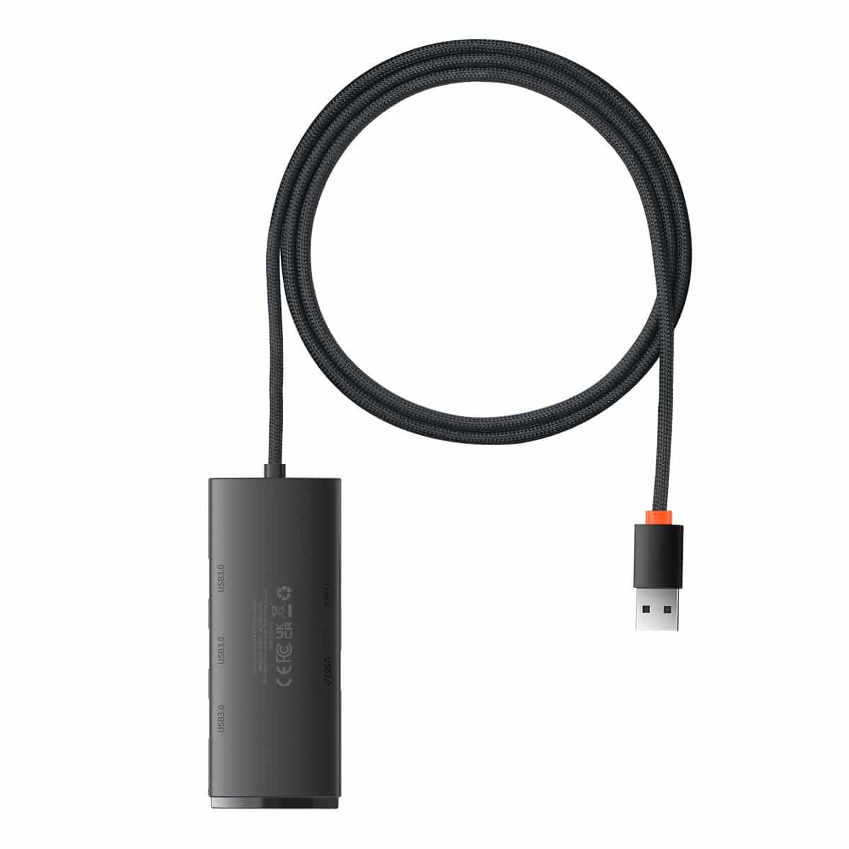 Baseus Lite Series HUB adapter USB-A to 4xUSB-A 3.0 5Gb / s Μαύρο (WKQX030101) - Image 2