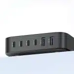 Ugreen 200W PPS multi-port charger 4 x USB Type C / 2 x USB-A gray (CD271) - Image 3