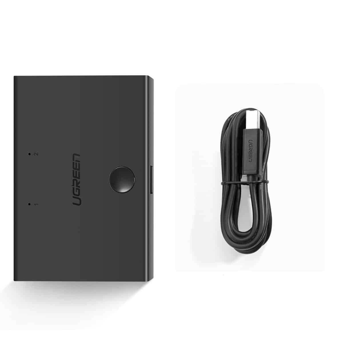 Ugreen switch switch 2xUSB-B - USB-A Μαύρο (30345) - Image 7