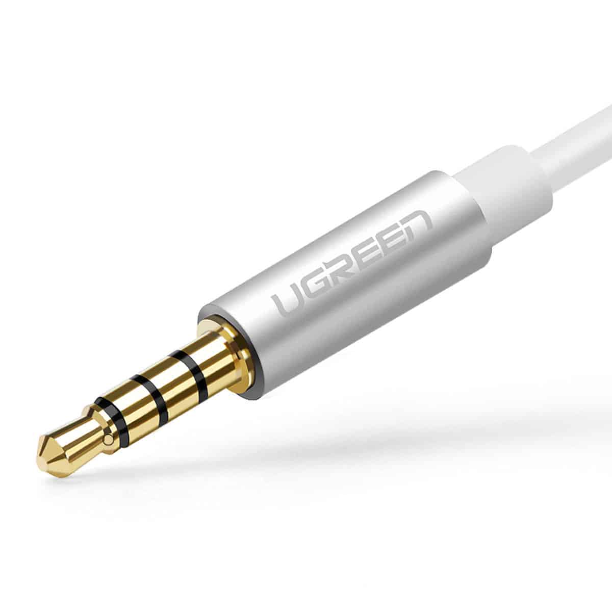 Ugreen cable cable headphone splitter mini jack 3.5 mm - 2 x mini jack 3.5 mm (microphone + stereo output) Μαύρο (AV141) - Image 6