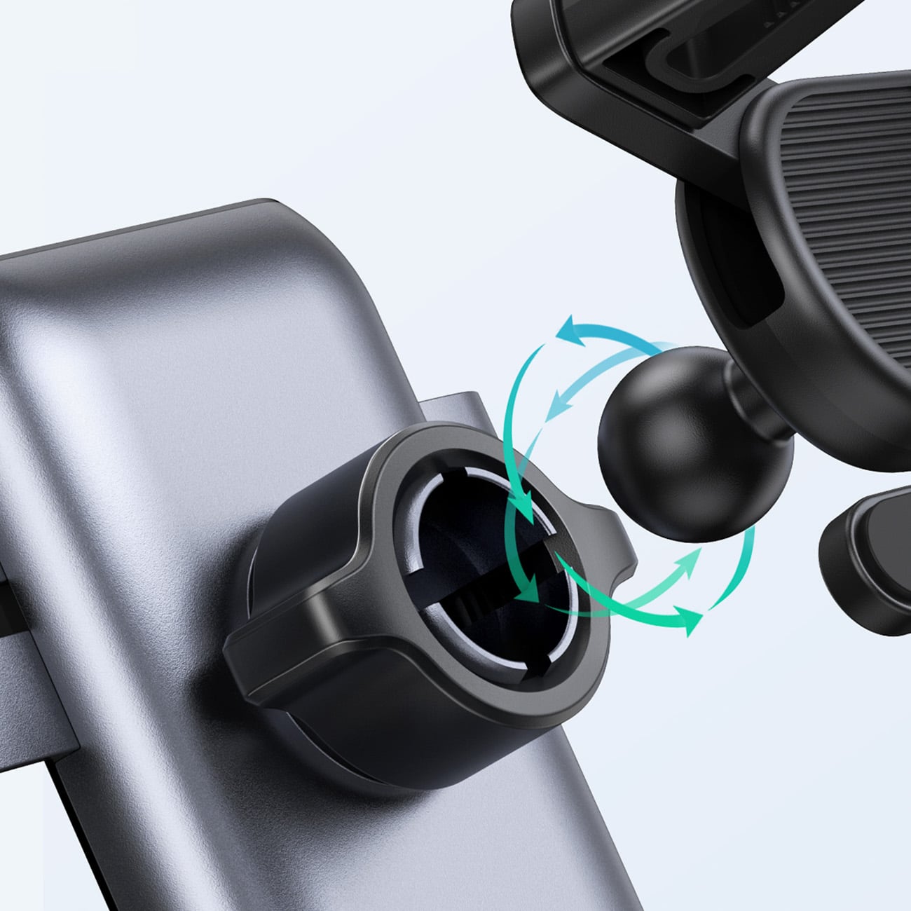 Ugreen gravitational car holder for turbine air vent Γκρί (LP274) - Image 6