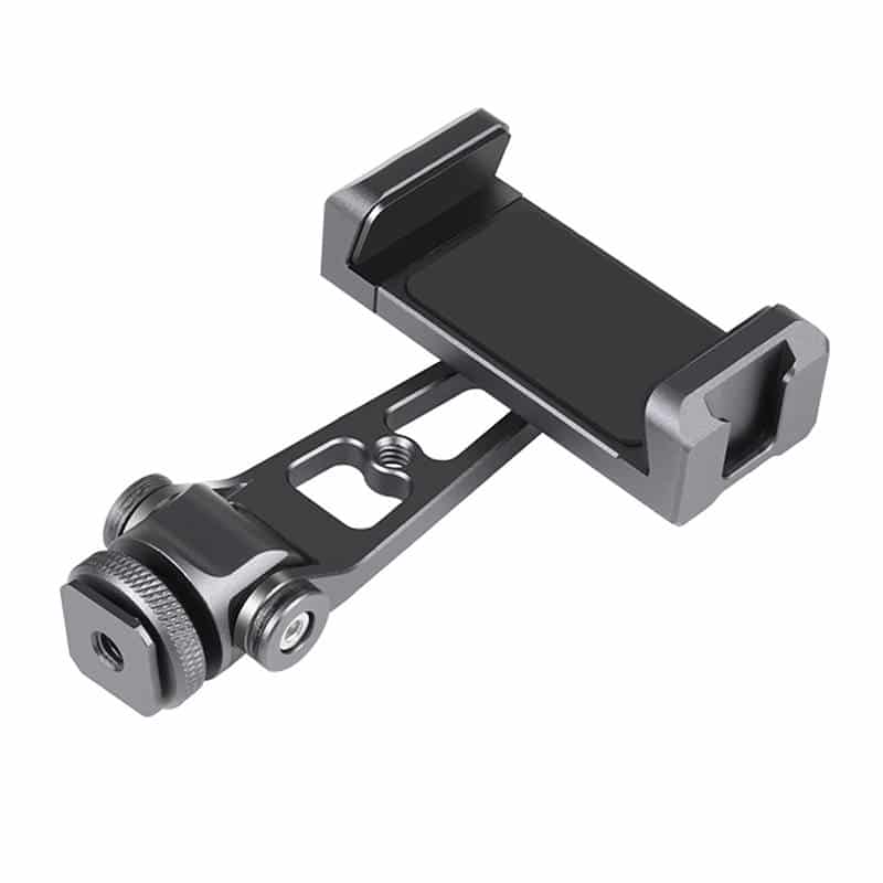 Puluz Rotation cold shoe phone clamp holder (Μαύρο) - Image 2