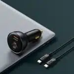 Baseus fast car charger USB / USB Type C 160W PPS Quick Charge 5 PD Γκρί (TZCCZM-0G) - Image 17