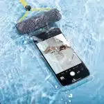 Baseus universal waterproof cover phone case (max 7.2'') for swimming pool IPX8 white (ACFSD-D02) - Image 9