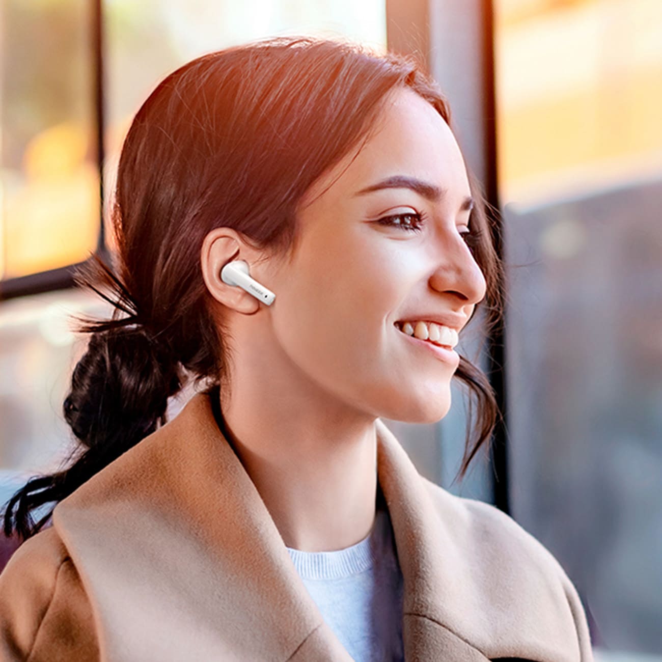 Ugreen HiTune T3 Active WS106 Wireless Bluetooth 5.2 TWS ANC Headphones - Λευκό - Image 3