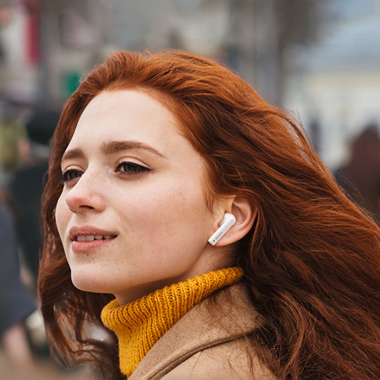 Ugreen HiTune T3 Active WS106 Wireless Bluetooth 5.2 TWS ANC Headphones - Λευκό - Image 4