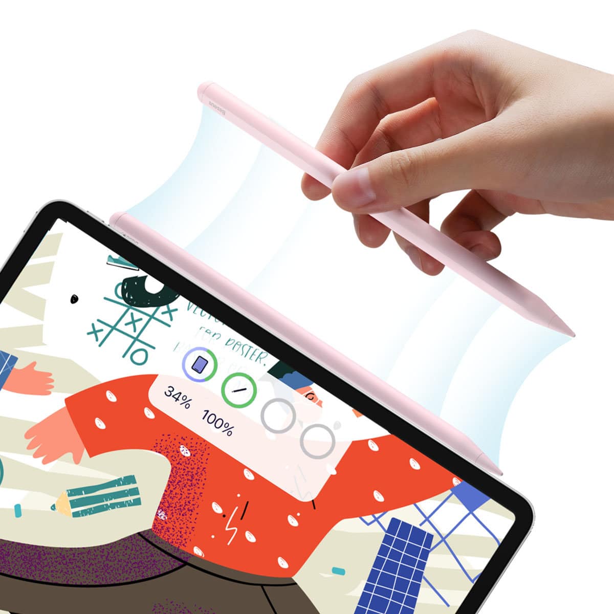 Baseus Active stylus for iPad Smooth Writing 2 (Ροζ) (SXBC060104) - Image 2