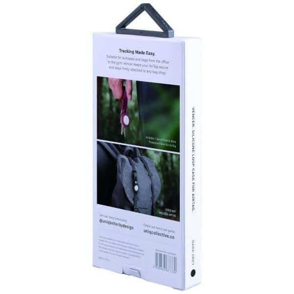 Uniq Vencer Silicone case for AirTag dark Γκρί/charcoal - Image 8