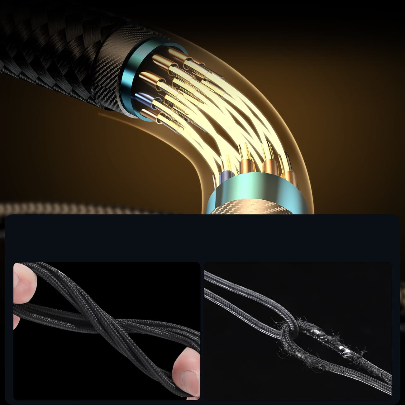 Joyroom USB C cable angled - USB C for fast charging and data transfer 100W 1.2 m Μαύρο (S-CC100A6) - Image 14
