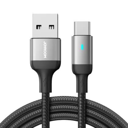 Joyroom USB cable - USB C 3A for fast charging and data transfer A10 Series 1.2 m Μαύρο (S-UC027A10)