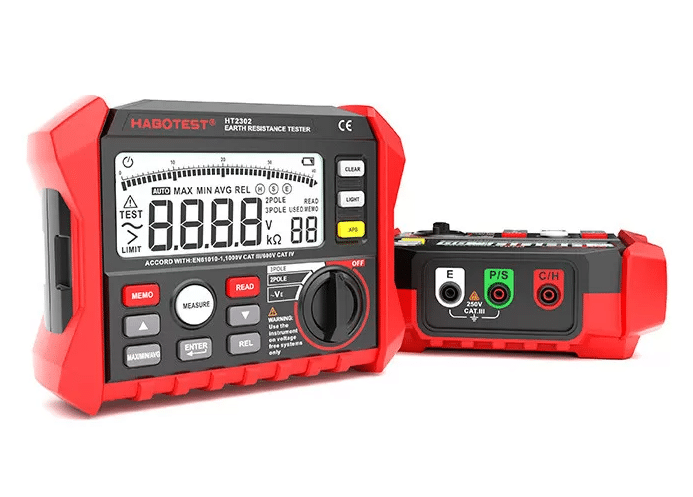 Habotest HT2302 Digital Earth Resistance Tester - Image 2