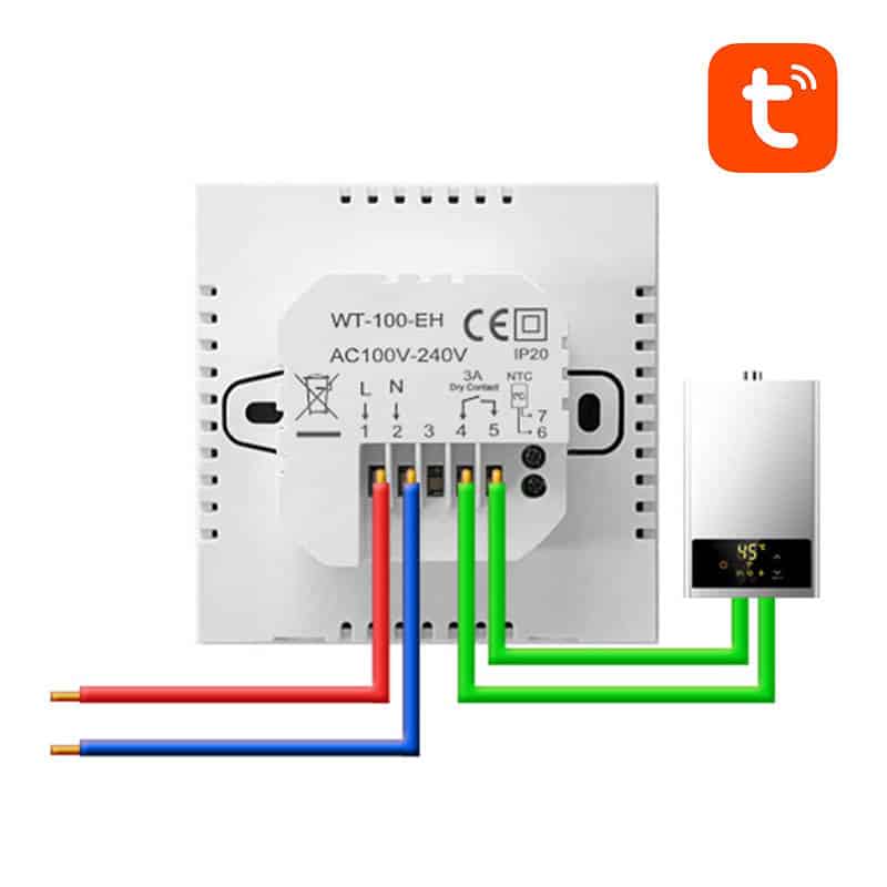 Smart Boiler Heating Thermostat Avatto ZWT100 3A Zigbee Tuya - Image 3