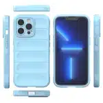 Magic Shield Case for iPhone 13 Pro Max flexible armored cover light blue - Image 8