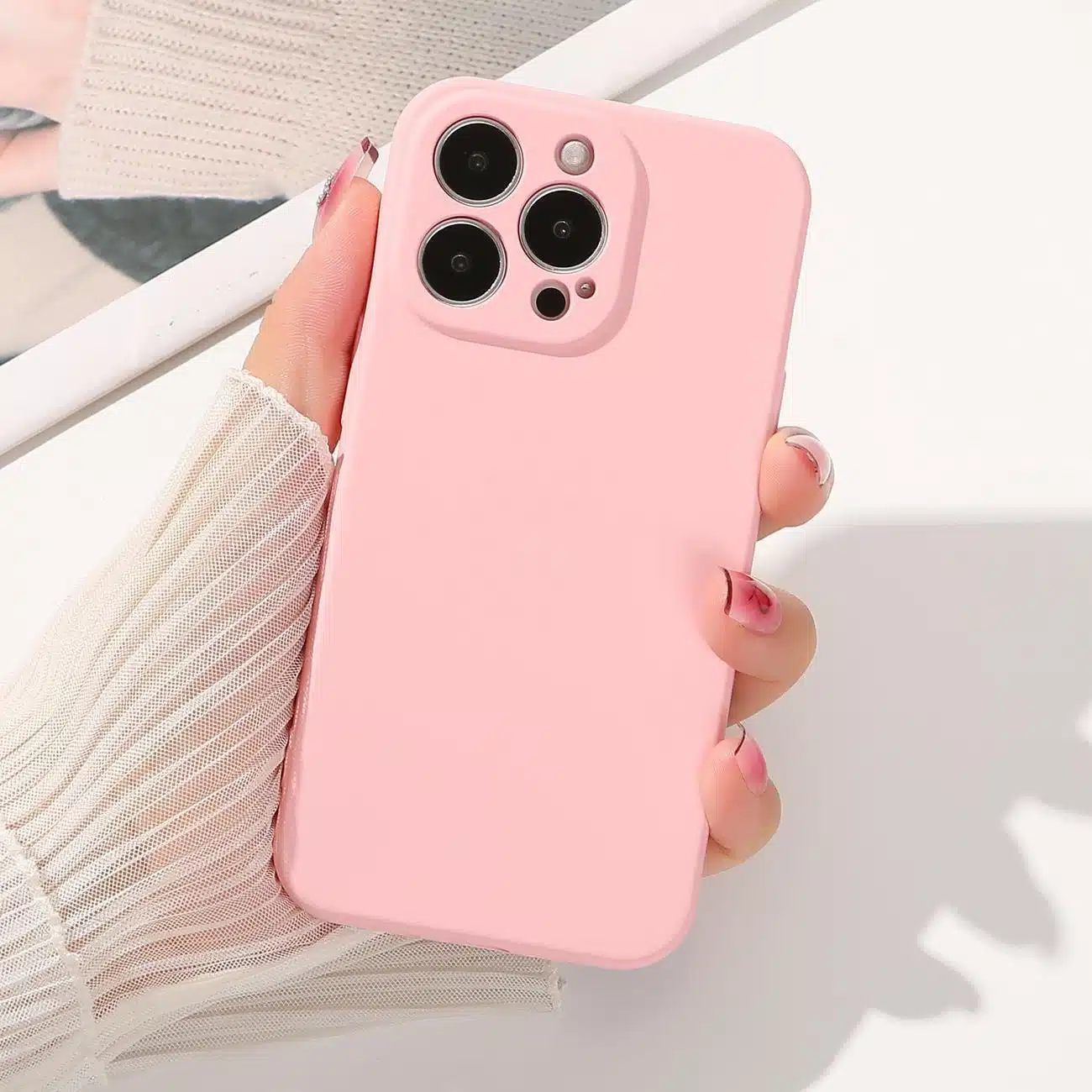 Samsung Θήκη σιλικόνης - θήκη για Samsung Galaxy A34 - Μπεζ - Image 9