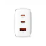 Baseus Cube Pro 65W GaN charger 2x USB-C USB-A - Λευκό - Image 2