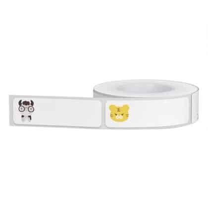 Ρολό αυτοκόλλητων θερμικών ετικετών Niimbot 12x40 mm λευκού χρώματος με σχέδιο ζώων