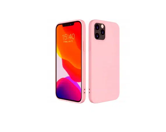 Silicone Case Soft Flexible Rubber Cover for iPhone 13 Pro Max pink