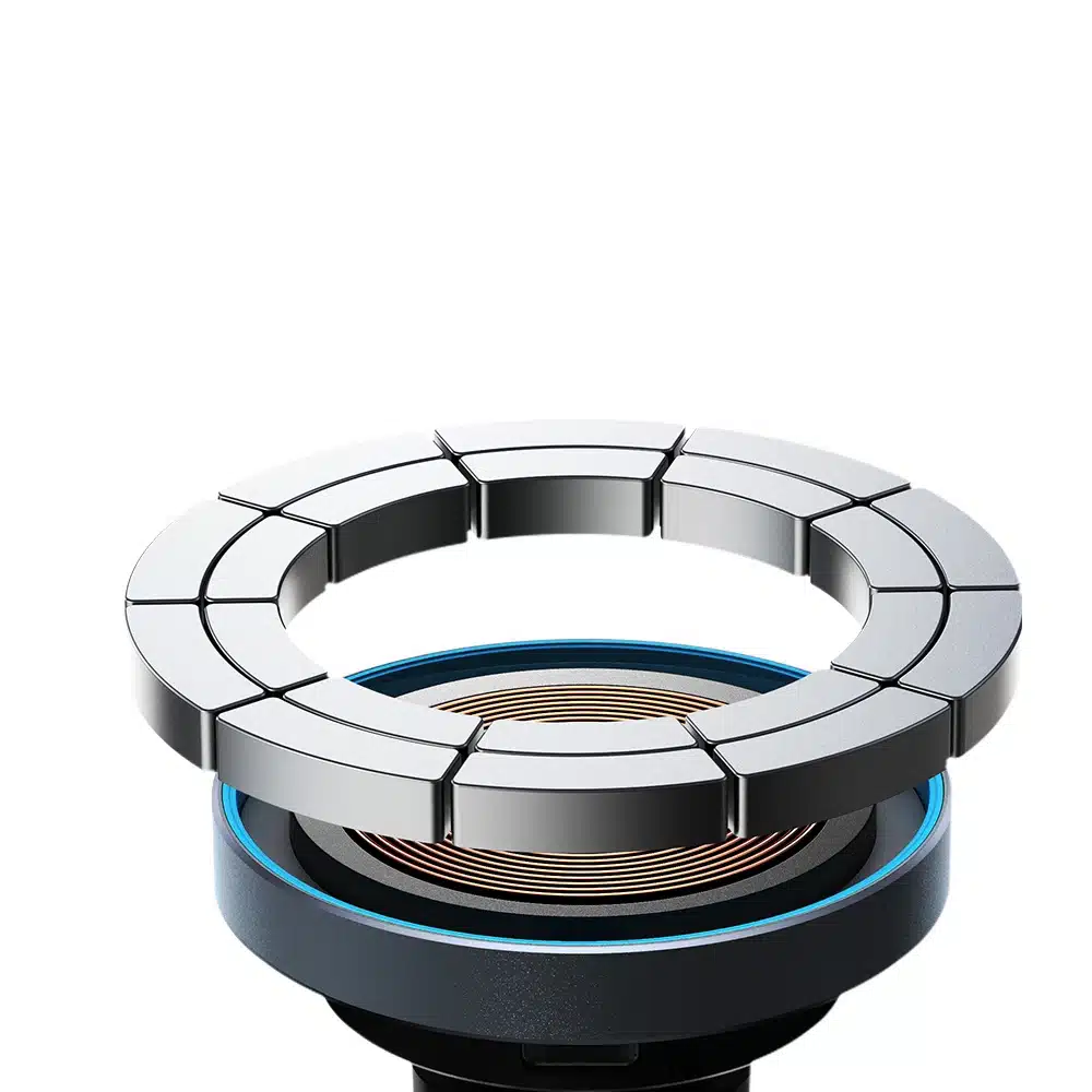Joyroom magnetic car holder 15W wireless charger for air vent (Μαύρο) (JR-ZS240) - Image 4