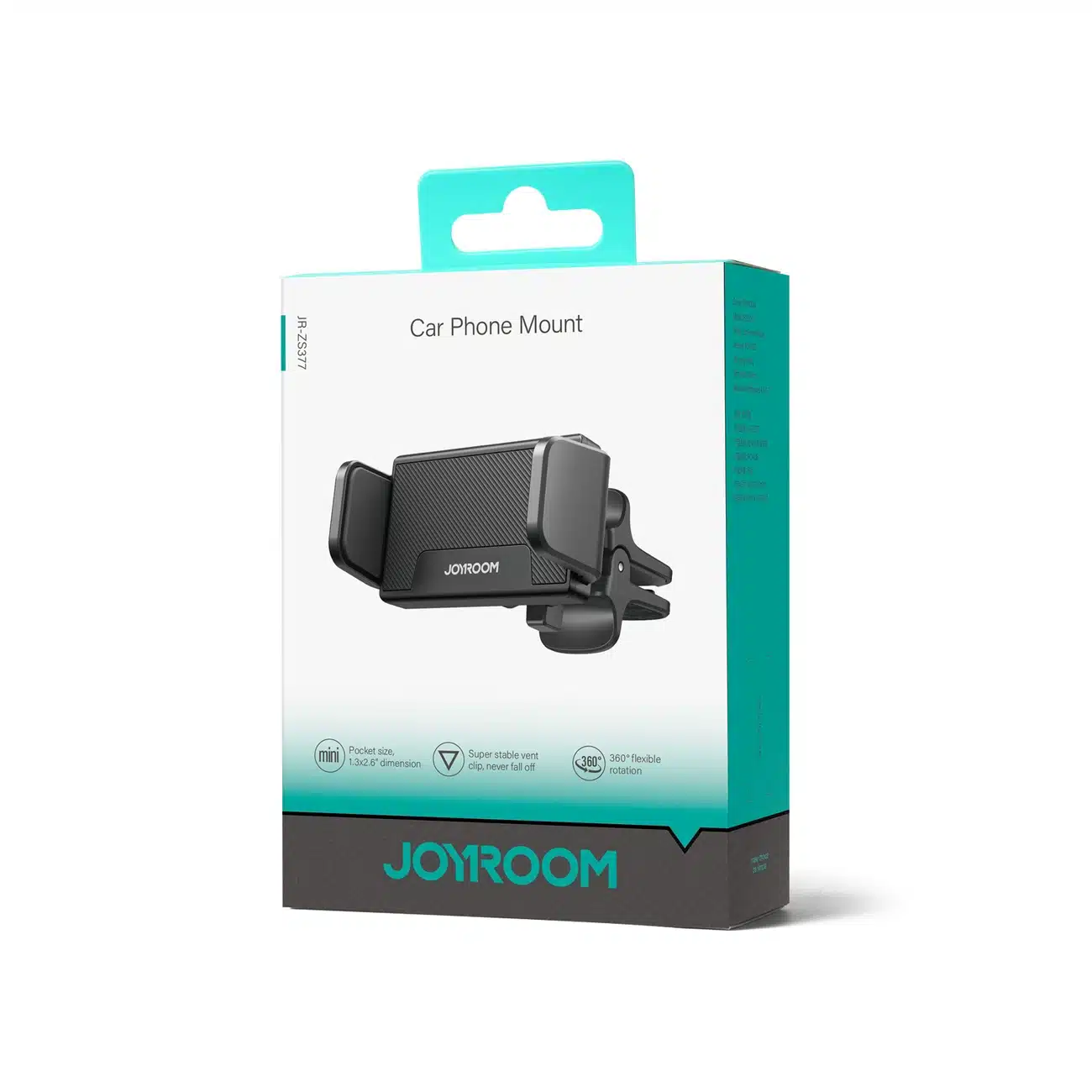 Joyroom car phone holder for air vent (Μαύρο) (JR-ZS377) - Image 5