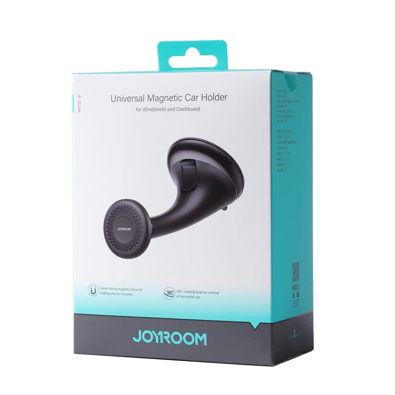 Joyroom car magnetic phone holder for cockpit/dashboard/window Μαύρο (JR-ZS356) - Image 5