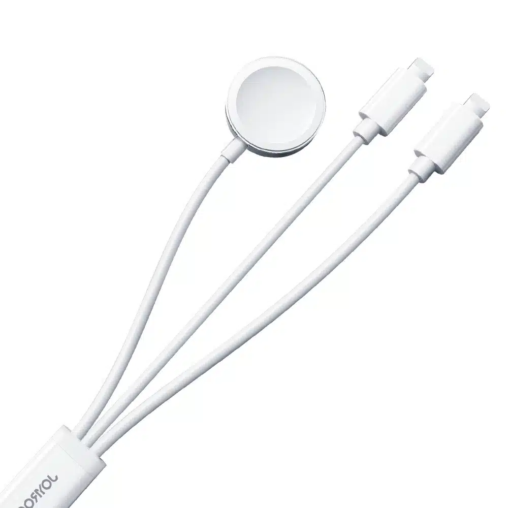 Joyroom 3-in-1 cable USB-A magnetic charger - Lightning 1.2m (Λευκό) (S-IW007) - Image 2
