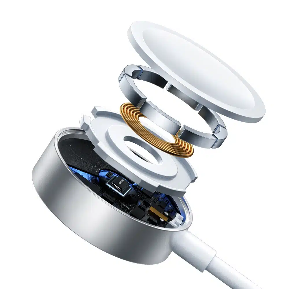 Joyroom 3-in-1 cable magnetic charger USB-A - Lightning/USB-C 1.2m (Λευκό) (S-IW008) - Image 2