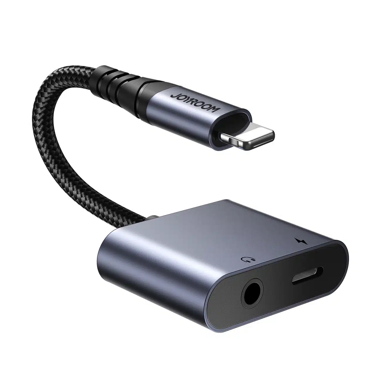 Joyroom SY-L01 Lightning to Lightning / 3.5 mm mini jack DAC adapter 2in1 - Μαύρο - Image 2
