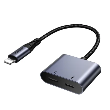 Joyroom SY-L02 Lightning to 2x Lightning DAC adapter 2in1 - Μαύρο