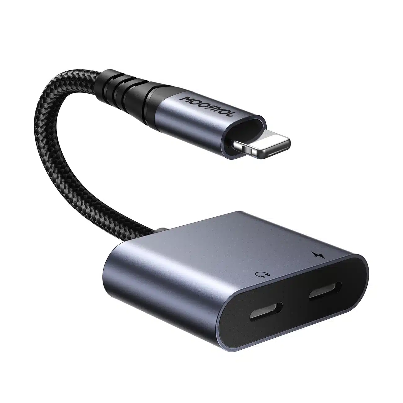 Joyroom SY-L02 Lightning to 2x Lightning DAC adapter 2in1 - Μαύρο - Image 2
