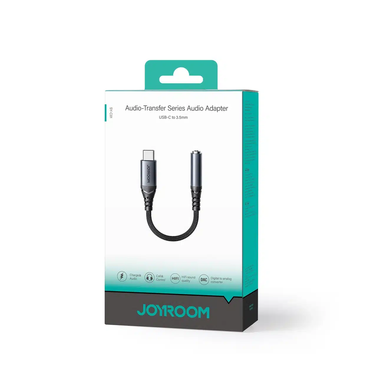 Joyroom SY-C01 USB-C DAC adapter to 3.5 mm mini jack - Μαύρο - Image 5