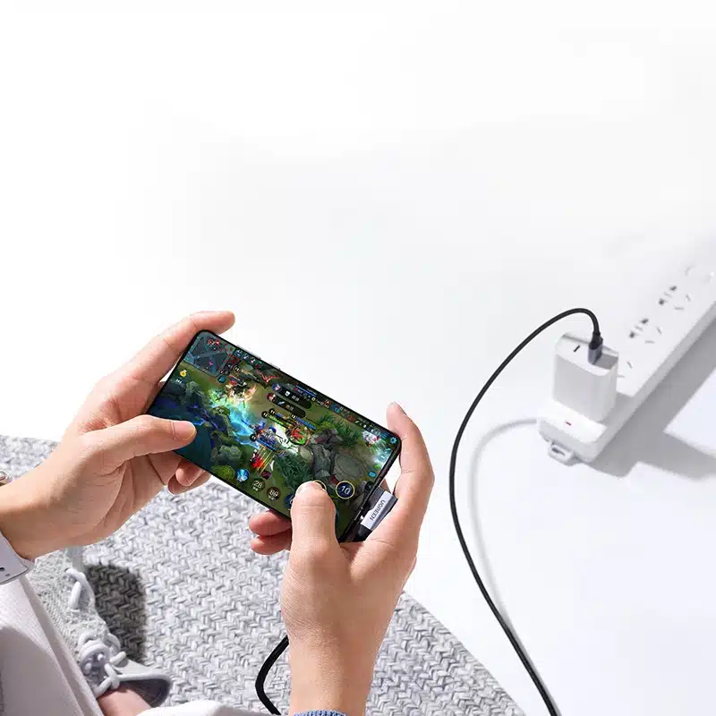 Ugreen γωνιακό καλώδιο USB-A / USB-C 5Gb/s 3A 1m (Μαύρο) (US385) - Image 2