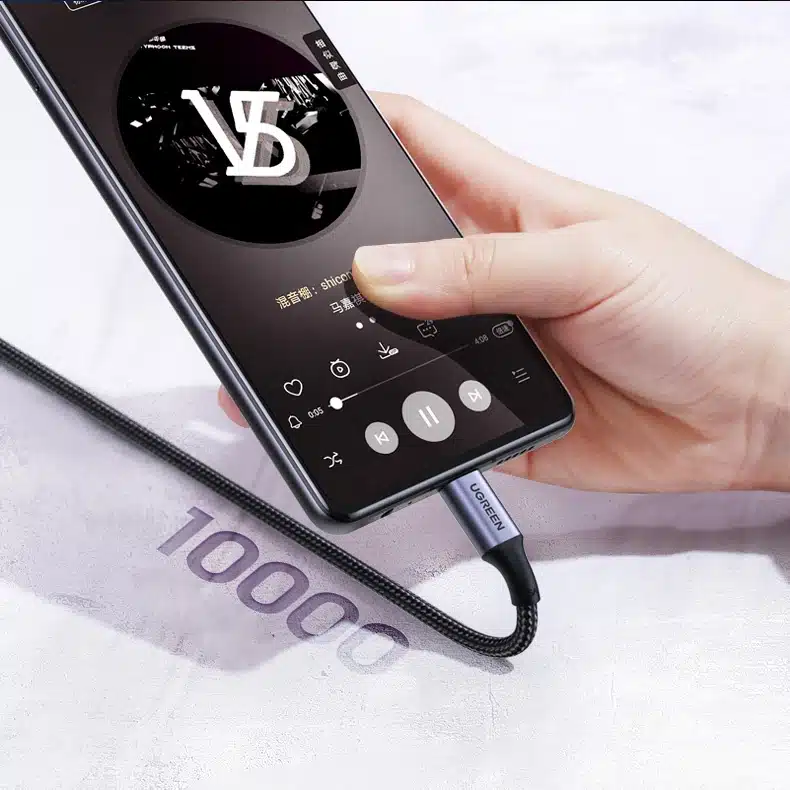 Ugreen γωνιακό καλώδιο USB-C 2.0/USB-C 2.0 100W PD 1m (Μαύρο) (US334) - Image 4