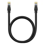 Baseus High Speed ​​Cat 5 RJ-45 Ethernet cable 1000Mb/s 1m round - Μαύρο - Image 2