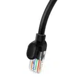 Baseus High Speed ​​Cat 5 RJ-45 Ethernet cable 1000Mb/s 1m round - Μαύρο - Image 7