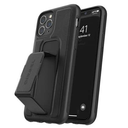 Diesel Grip Case Leather Look - Apple iPhone 12 / Pro - Μαύρο