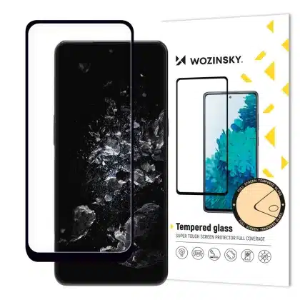 Wozinsky Full Glue Tempered Glass Full Screen Tempered Glass for OnePlus 10T / OnePlus Ace Pro 9H Full Screen with Μαύρο Frame