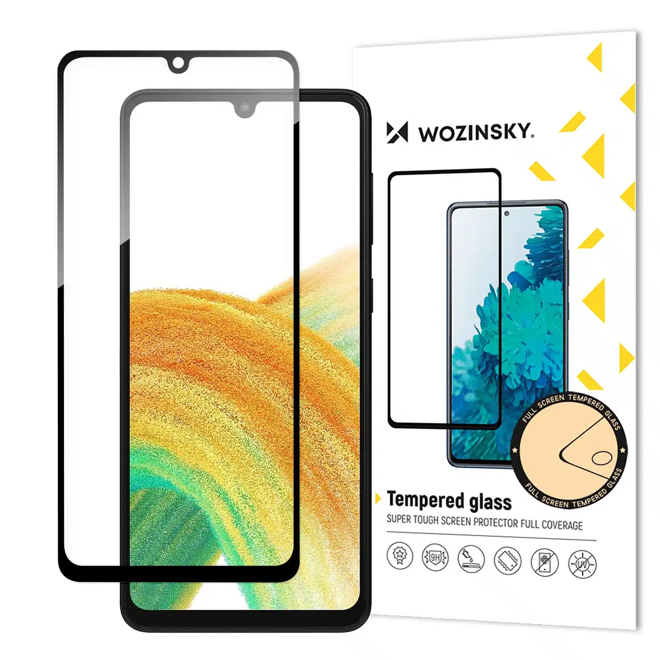 Wozinsky Full Glue Tempered Glass Tempered Glass For Samsung Galaxy A34 5G 9H Full Screen Cover With Μαύρο Frame