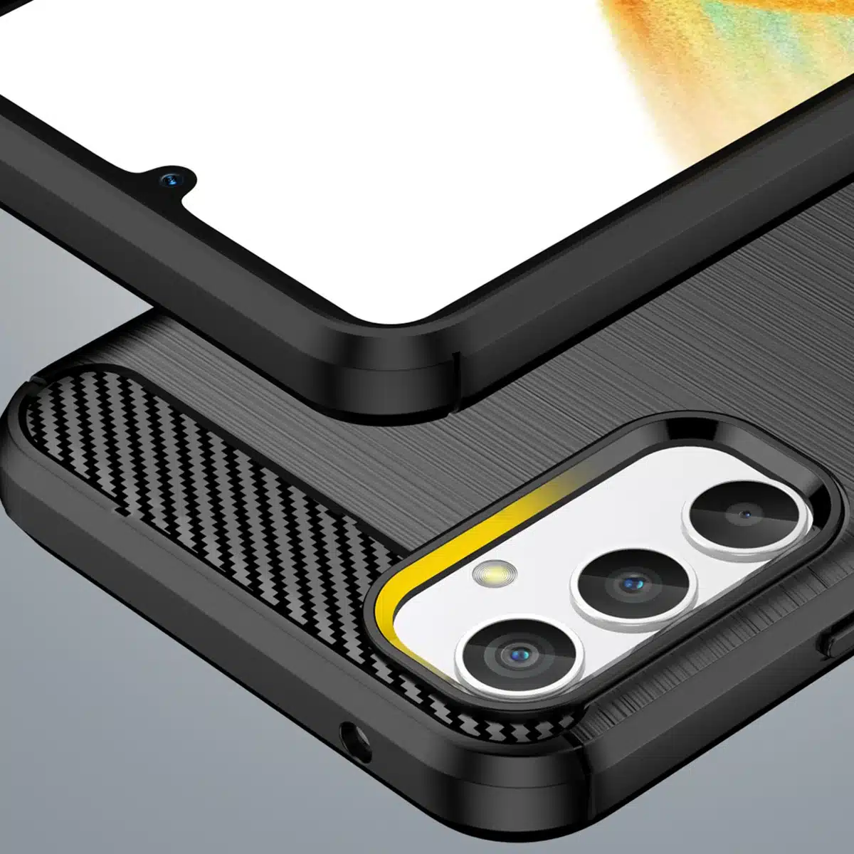 OEM Carbon Case - θήκη για Samsung Galaxy A34 - Μαύρο - Image 6