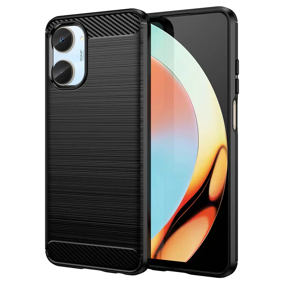 OEM Carbon Case - θήκη για Realme 10 - Μαύρο - Image 2