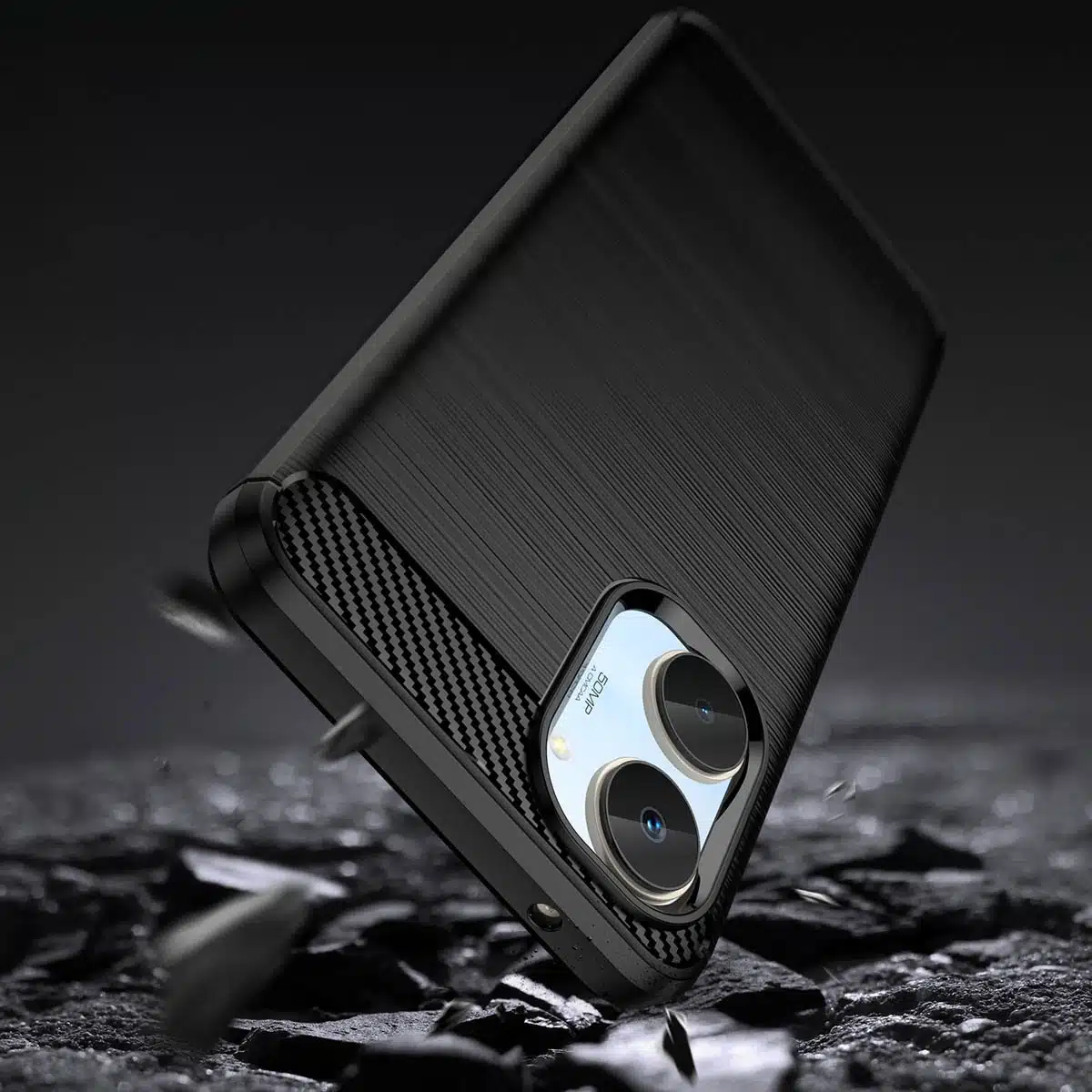 OEM Carbon Case - θήκη για Realme 10 - Μαύρο - Image 4