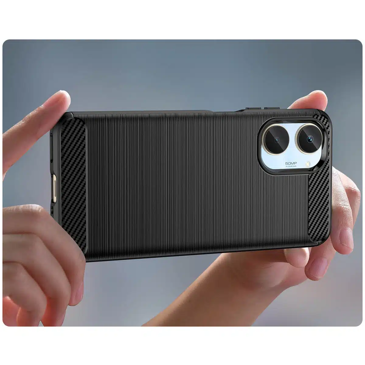 OEM Carbon Case - θήκη για Realme 10 - Μαύρο - Image 6