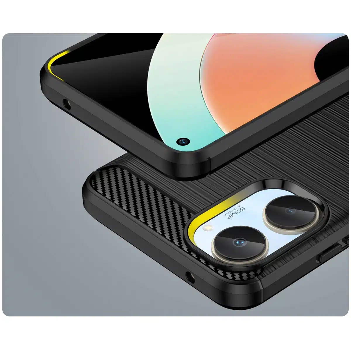 OEM Carbon Case - θήκη για Realme 10 - Μαύρο - Image 7