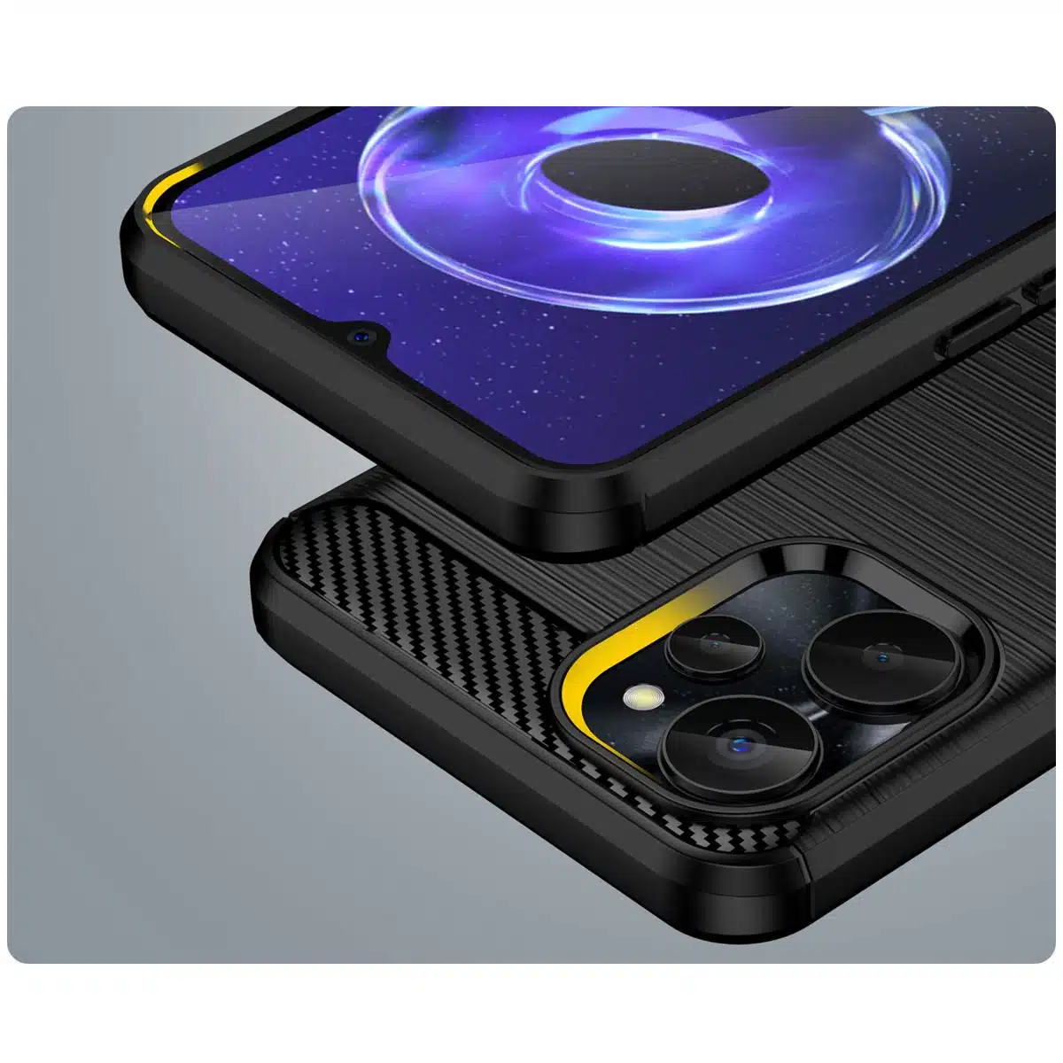 OEM Carbon Case - θήκη για Realme 10 5G / 9i - Μαύρο - Image 7