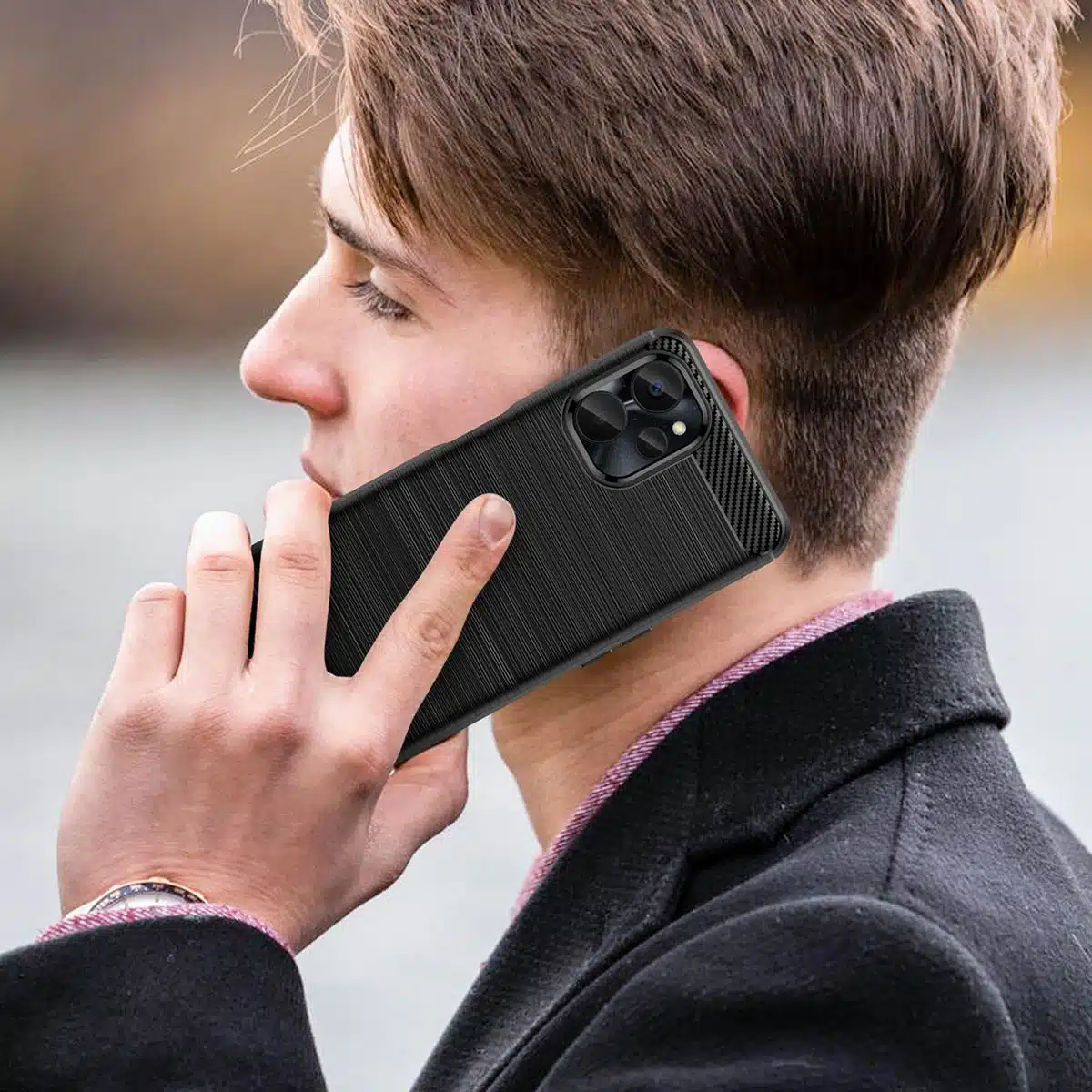OEM Carbon Case - θήκη για Realme 10 5G / 9i - Μαύρο - Image 8