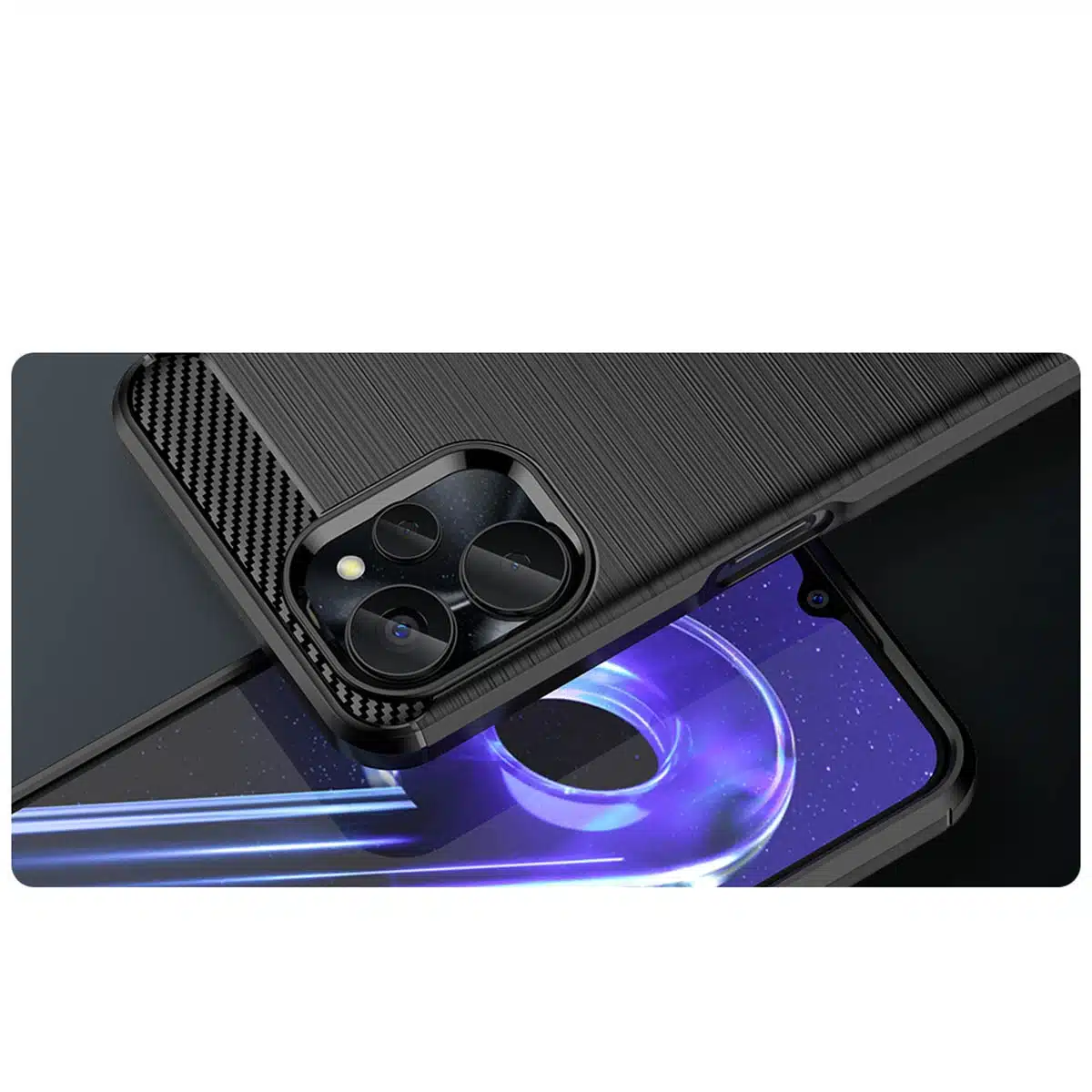 OEM Carbon Case - θήκη για Realme 10 5G / 9i - Μαύρο - Image 9