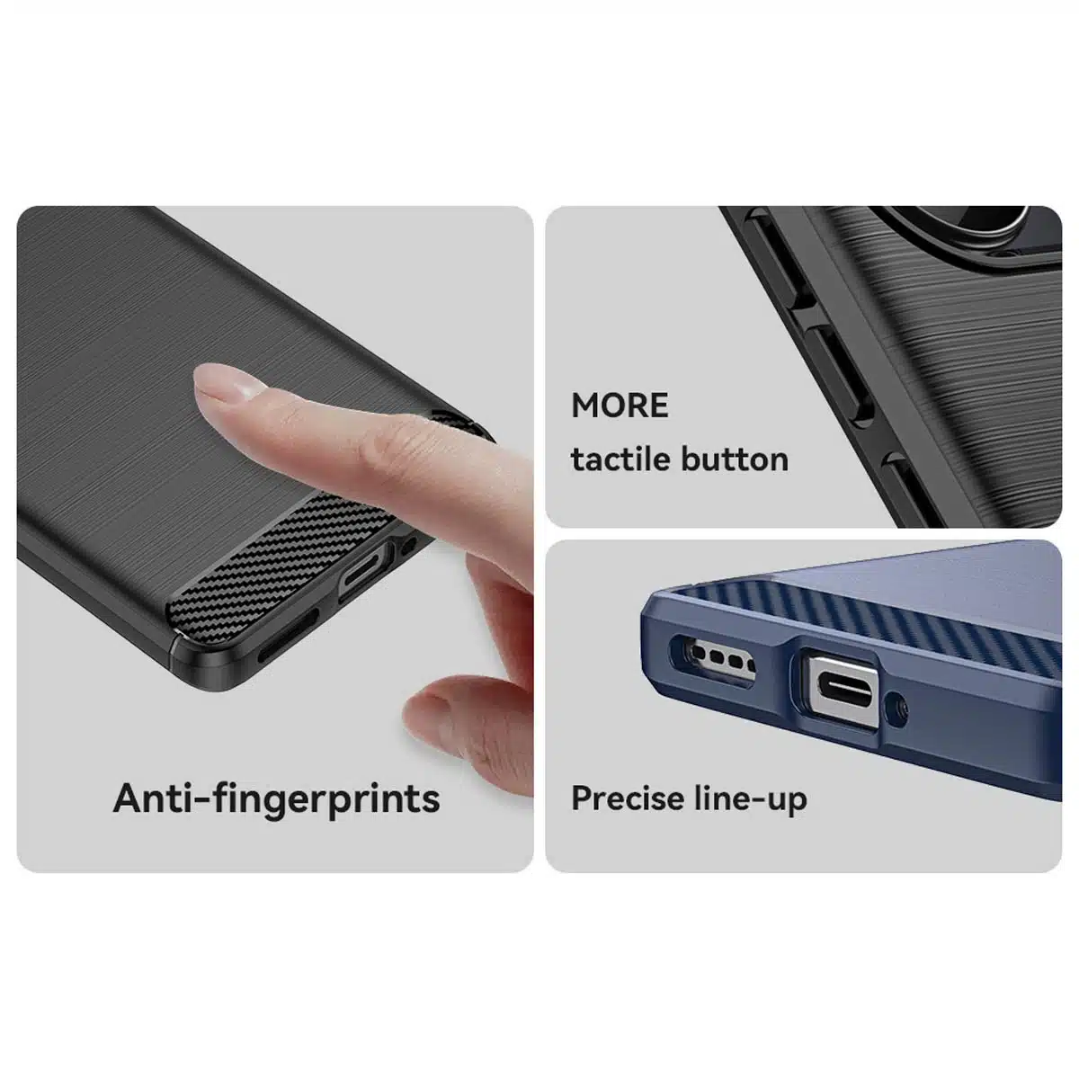 OEM Carbon Case - θήκη για Realme 10 Pro+ - Μαύρο - Image 10