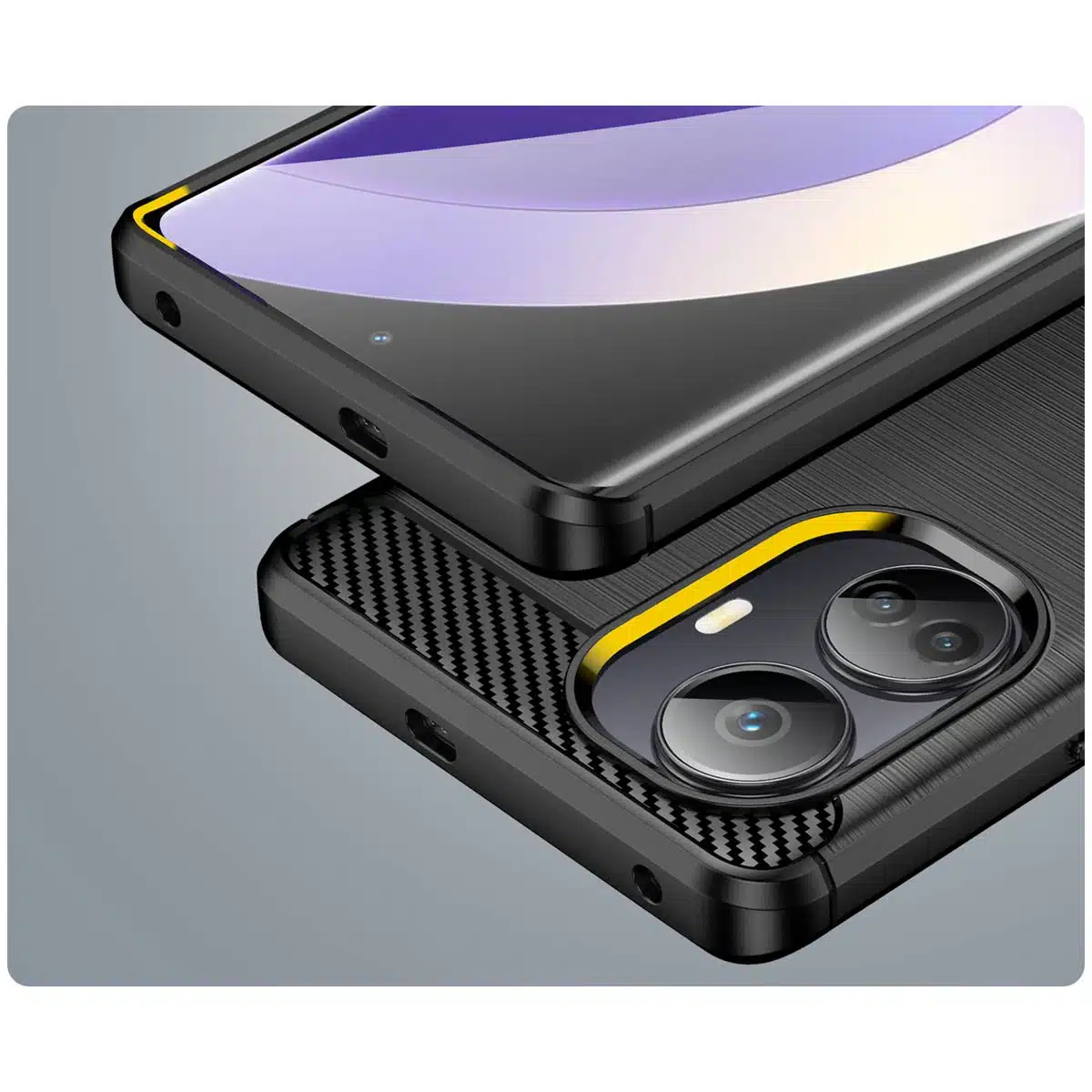 OEM Carbon Case - θήκη για Realme 10 Pro+ - Μαύρο - Image 6