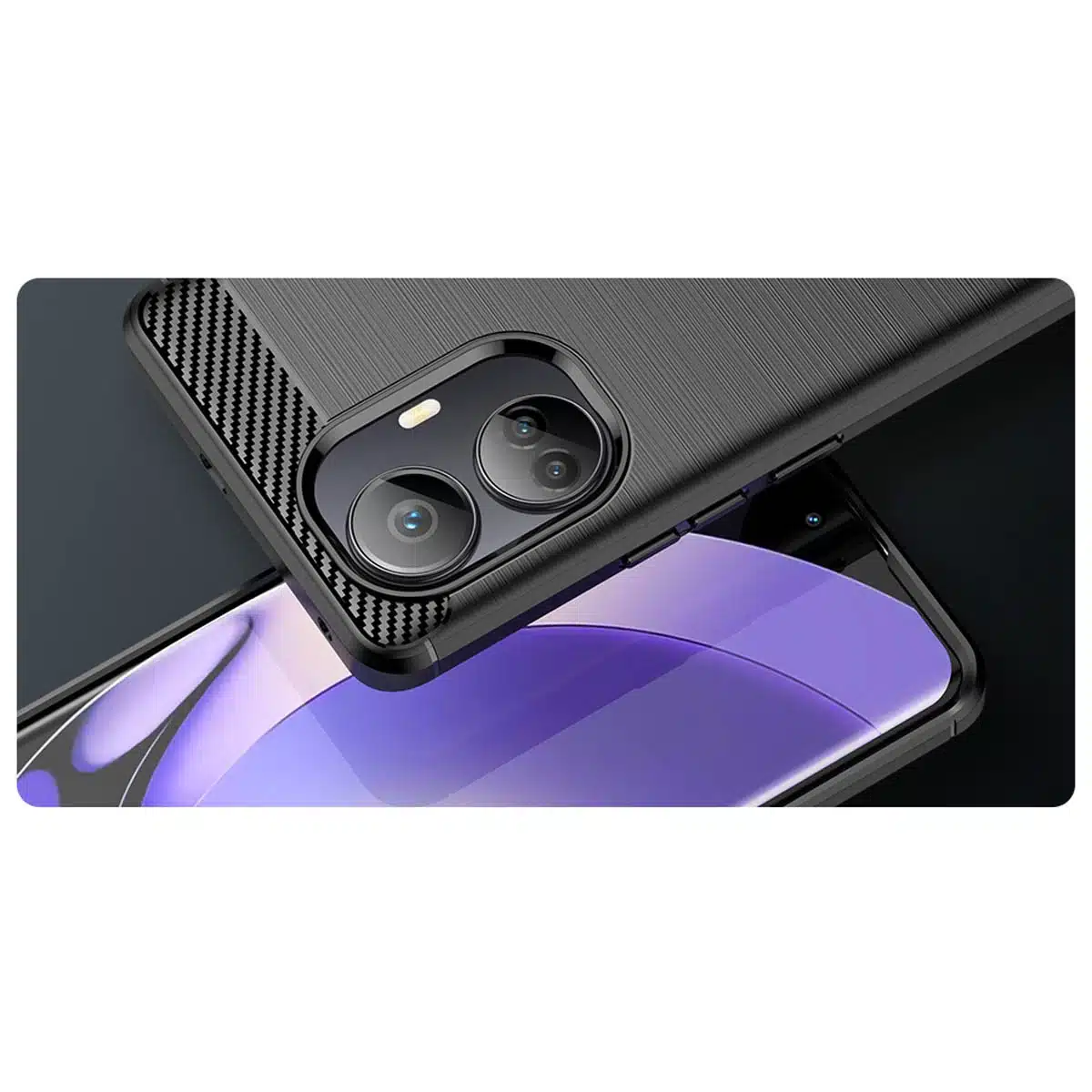 OEM Carbon Case - θήκη για Realme 10 Pro+ - Μαύρο - Image 8